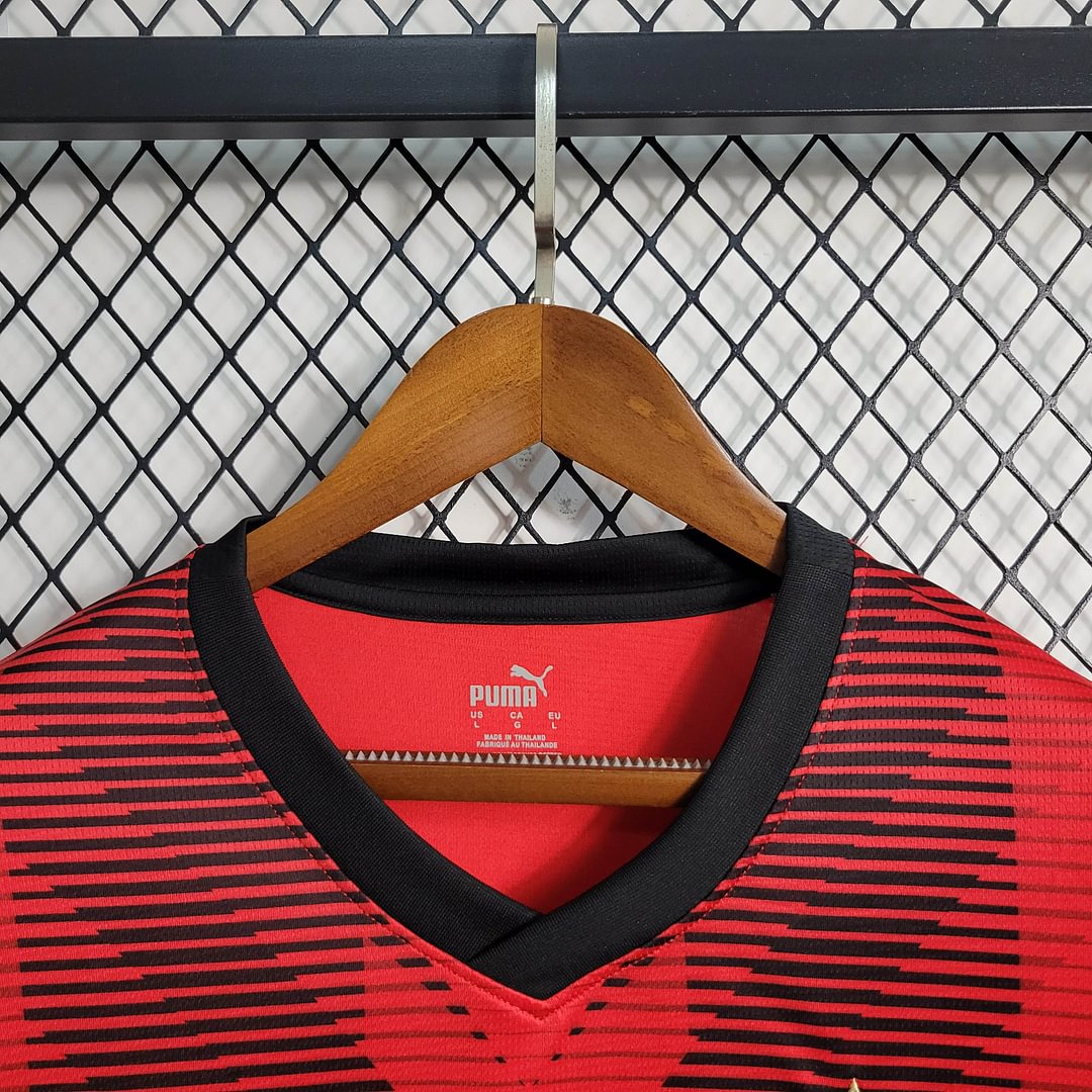 2023/2024 Long Sleeve AC Milan Home Football Shirt