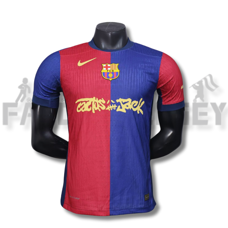 2024/2025 Limited Edition FC Barcelona x Travis Scott Men’s Home Football Jersey( Player Edition )