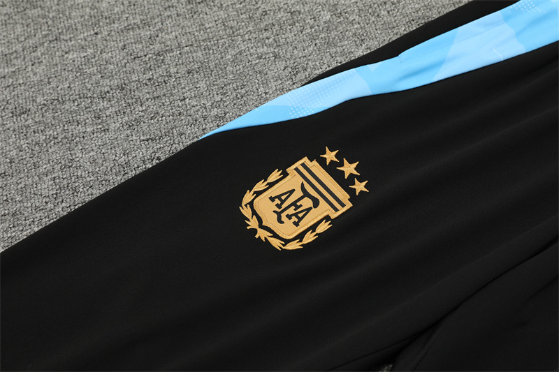 2024/2025 Argentina White Half-Pull Training Suit Player Edition