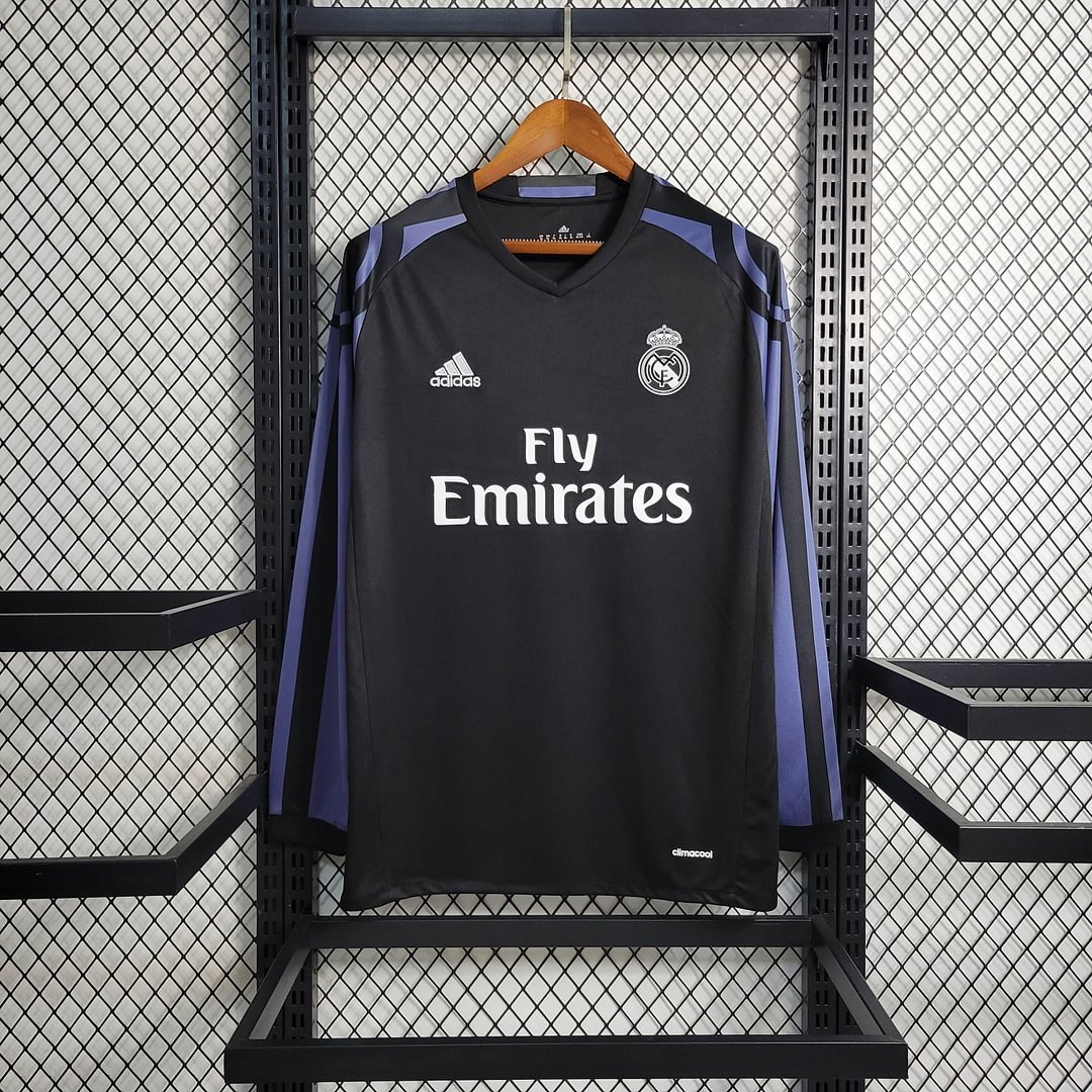2016/2017 Real Madrid Retro Long Sleeve Third Away Football Shirt
