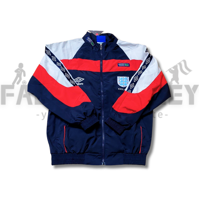 1998 England Retro Away Windbreaker Football Shirt