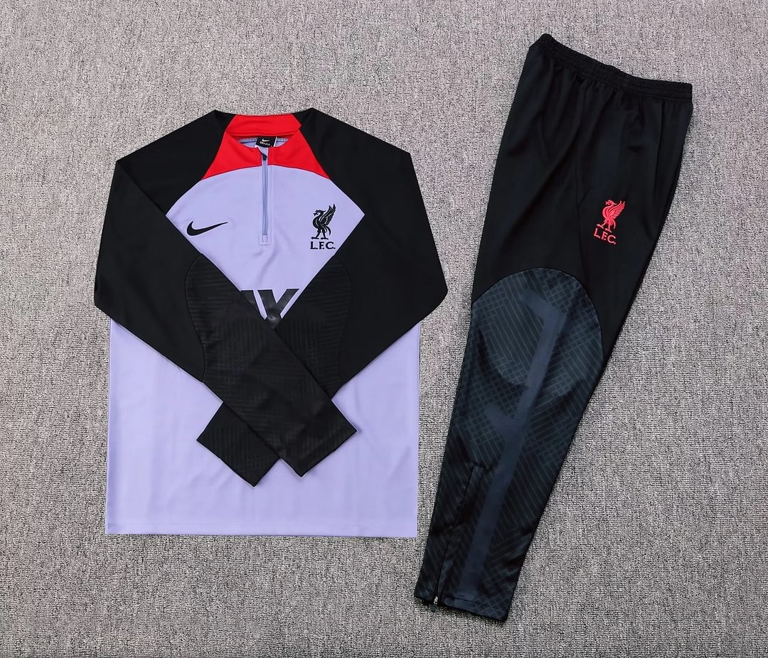 2022/2023 Liverpool Half-Pull Training Suit Purple Football Shir