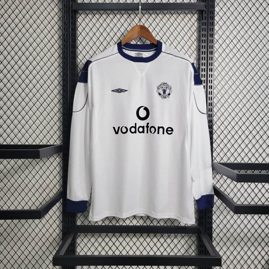 1999/2000 Manchester United Vintage Long Sleeve Away Football Shirt