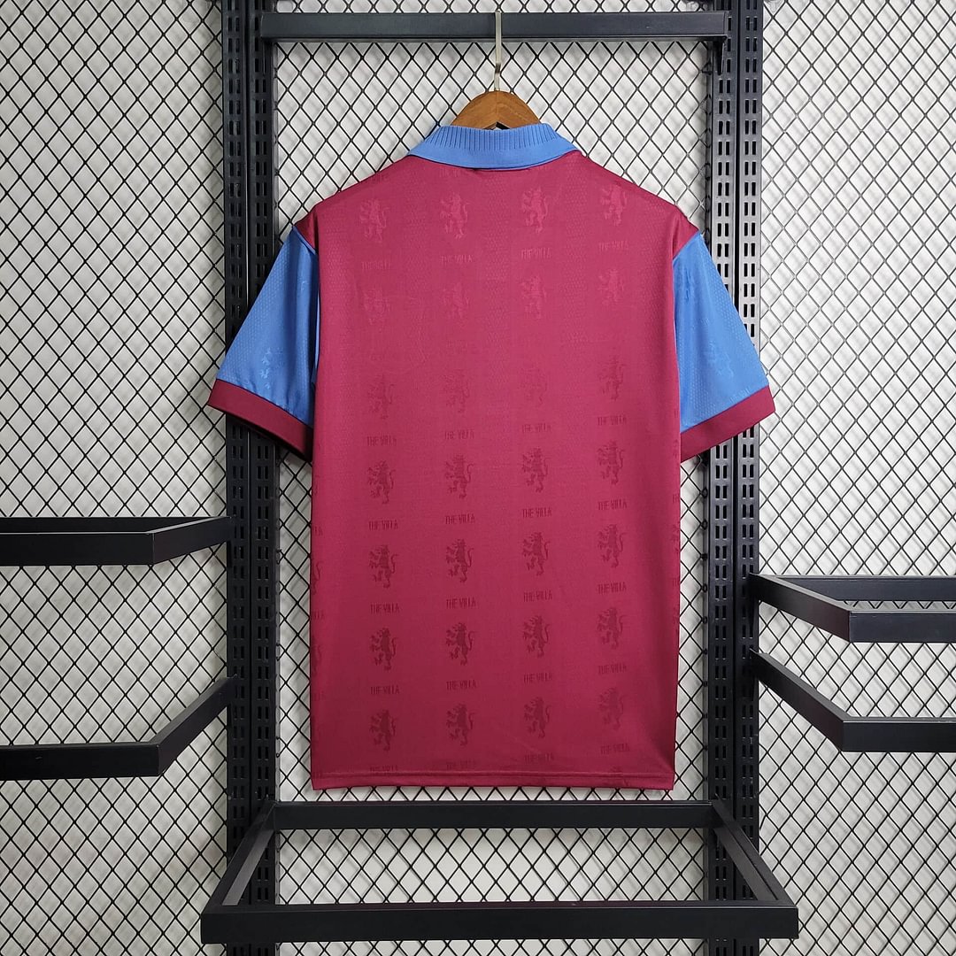 1:1 copy top quality 1995/1997 Retro Aston Villa Home Football Shirt