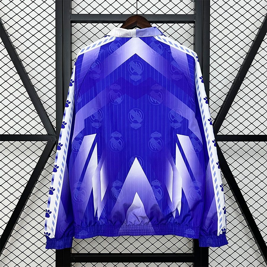 2025/2026 Real Madrid Reversible Windbreaker(Blue- White)Football Shirt