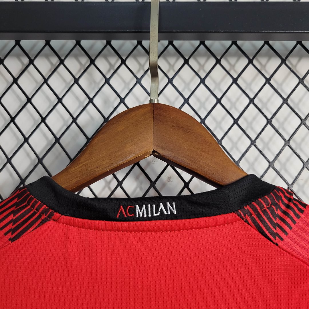 2023/2024 AC Milan Home Football Shirt Kids Size
