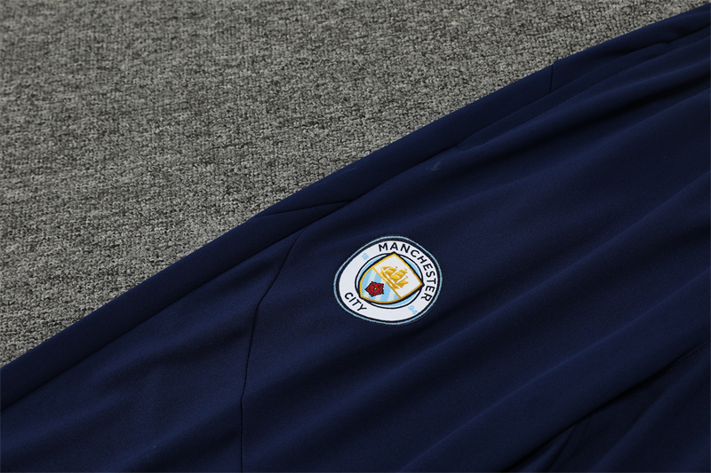 2024/2025 Manchester City Light Yellow Half-Pull Training Football Jersey