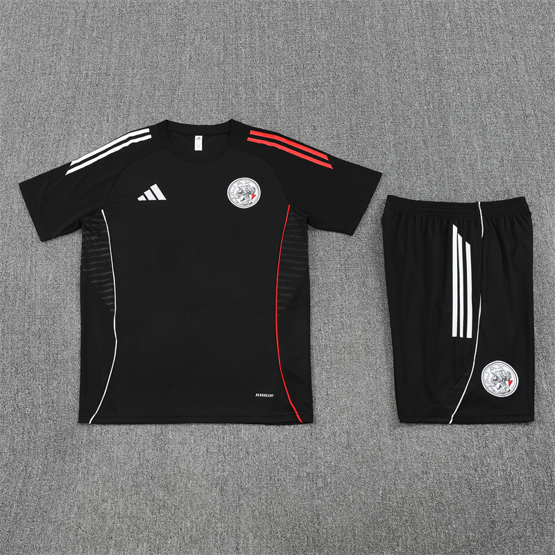 2025/2026 AFC Ajax Short Black sleeved training suit set