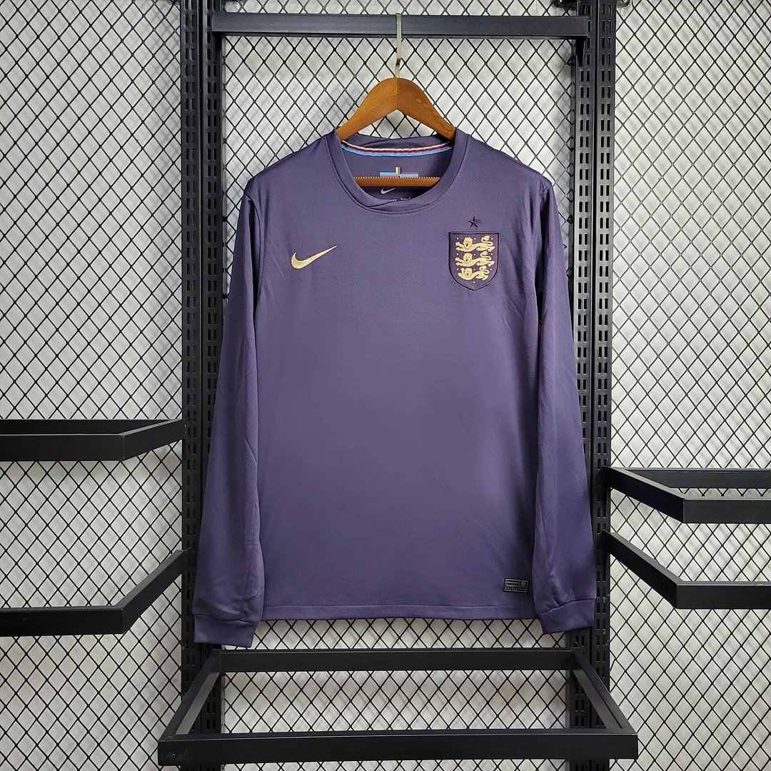 2024 England Long Sleeve Away Football Shirt