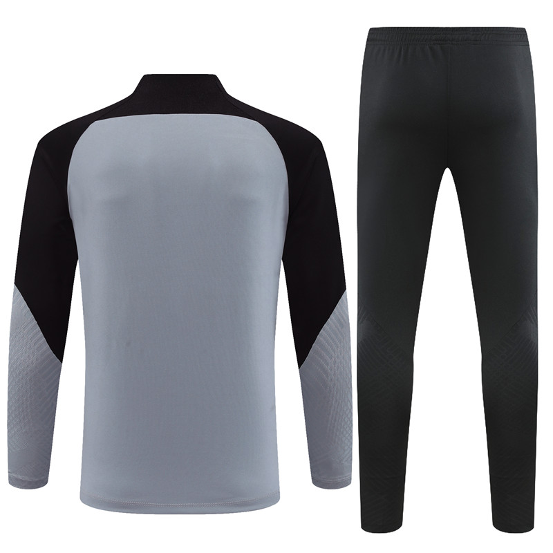 2025/2026 Barcelona Grey Half-Pull Training Suit