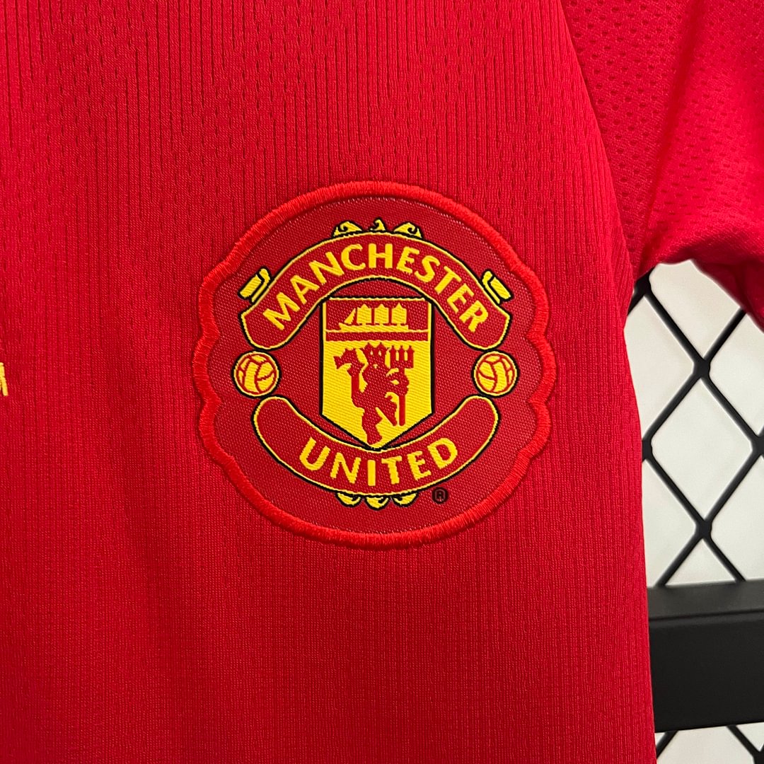 2007/2008 Retro Manchester United Home Football Shirt Kids Size
