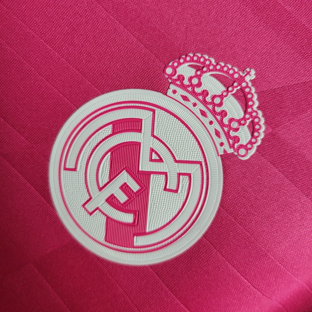 2014/2015 Real Madrid Rose Red Retro Away Football Shirt