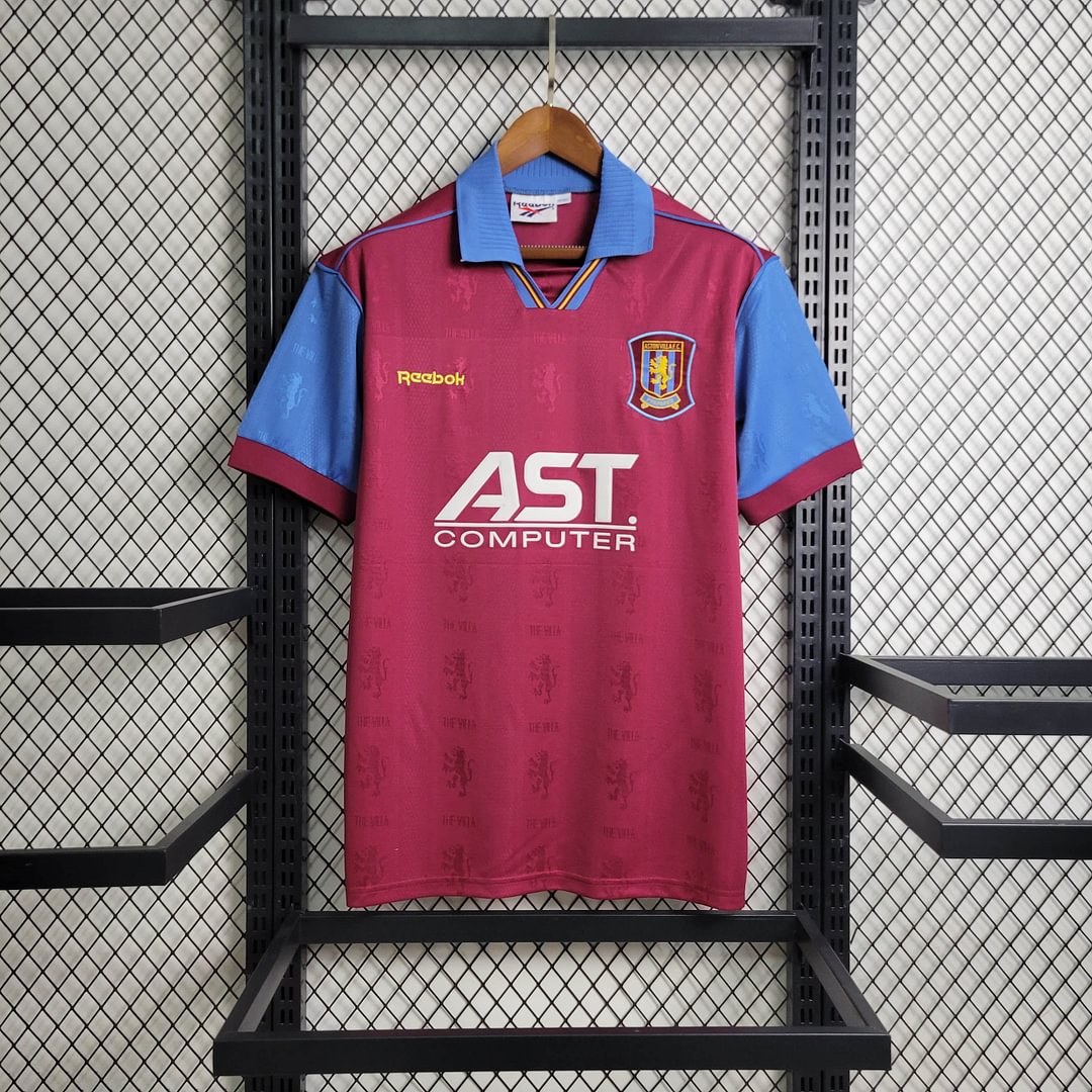 1:1 copy top quality 1995/1997 Retro Aston Villa Home Football Shirt