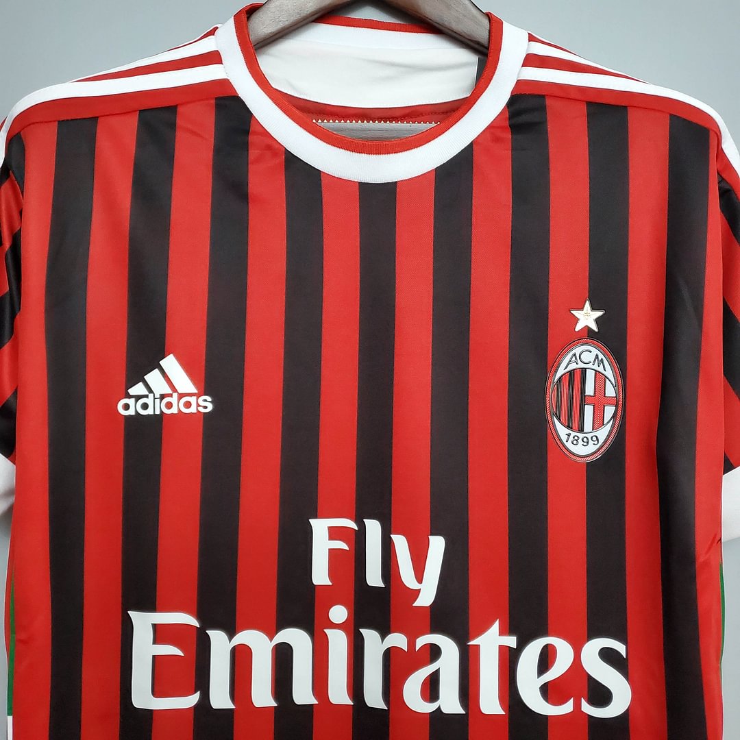 2011/2012 Retro AC Milan Home Football Shirt
