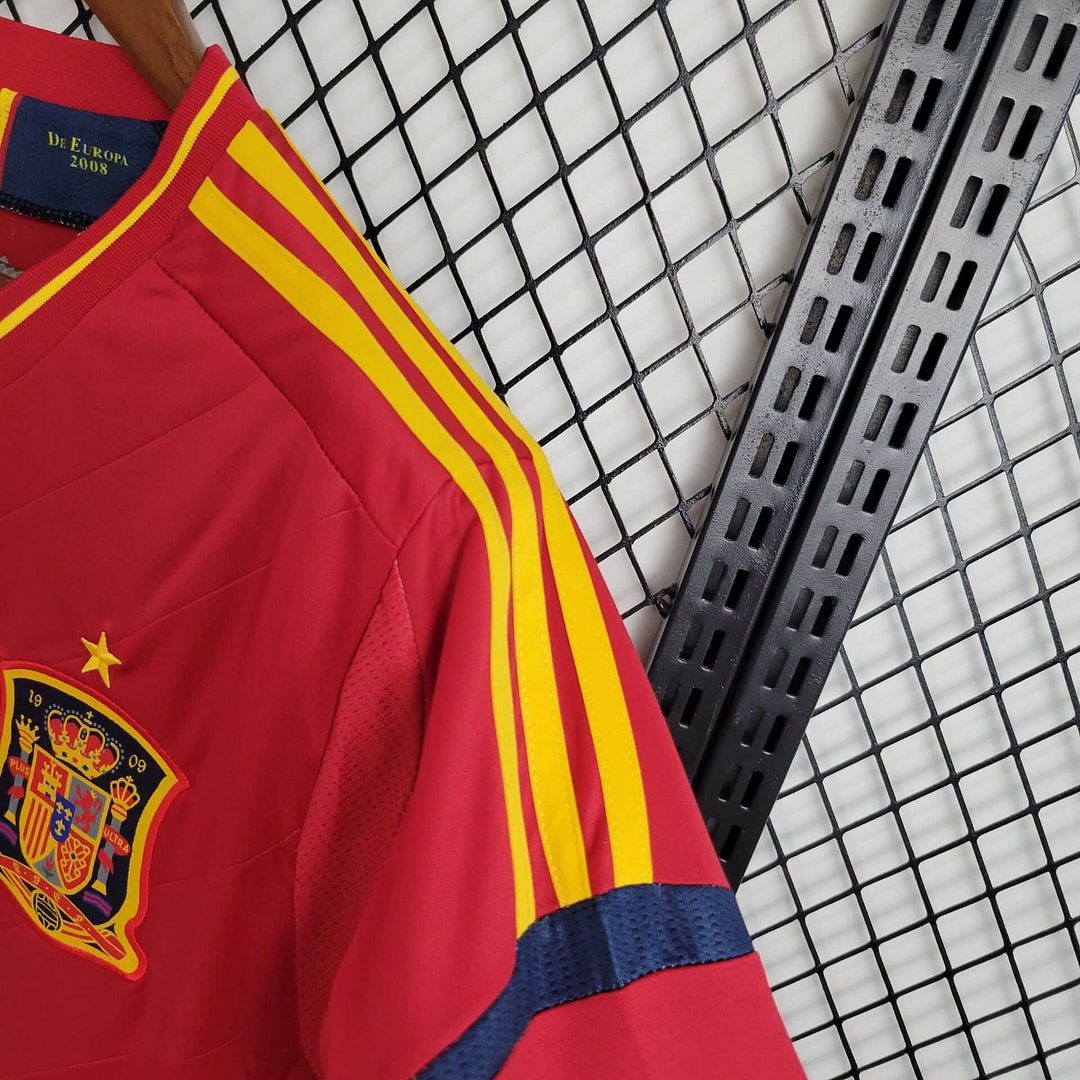 2012 Spain Retro Home Football Shirt