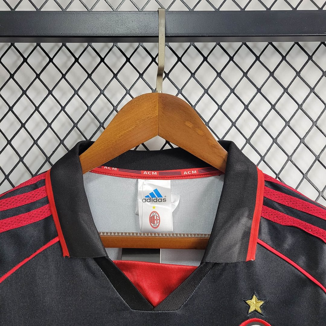 1998/1999 AC Milan Black Retro Third Away Football Shirt