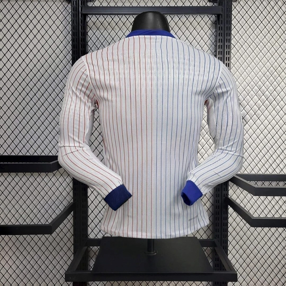 2024 France Long Sleeve Away Football Shirt For Player Version