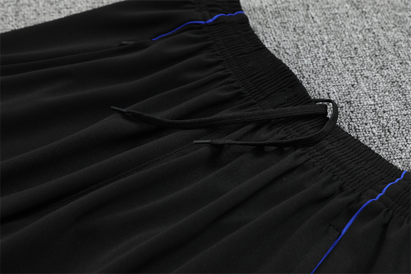 2025/2026 Real Madrid Blue Black Dragon Training Wear Suit Shirt