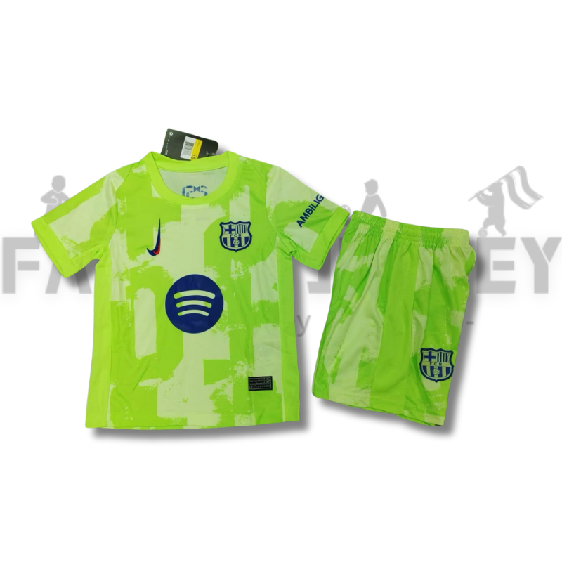 2024/2025 Barcelona Third Away Football Shirt Kids Size
