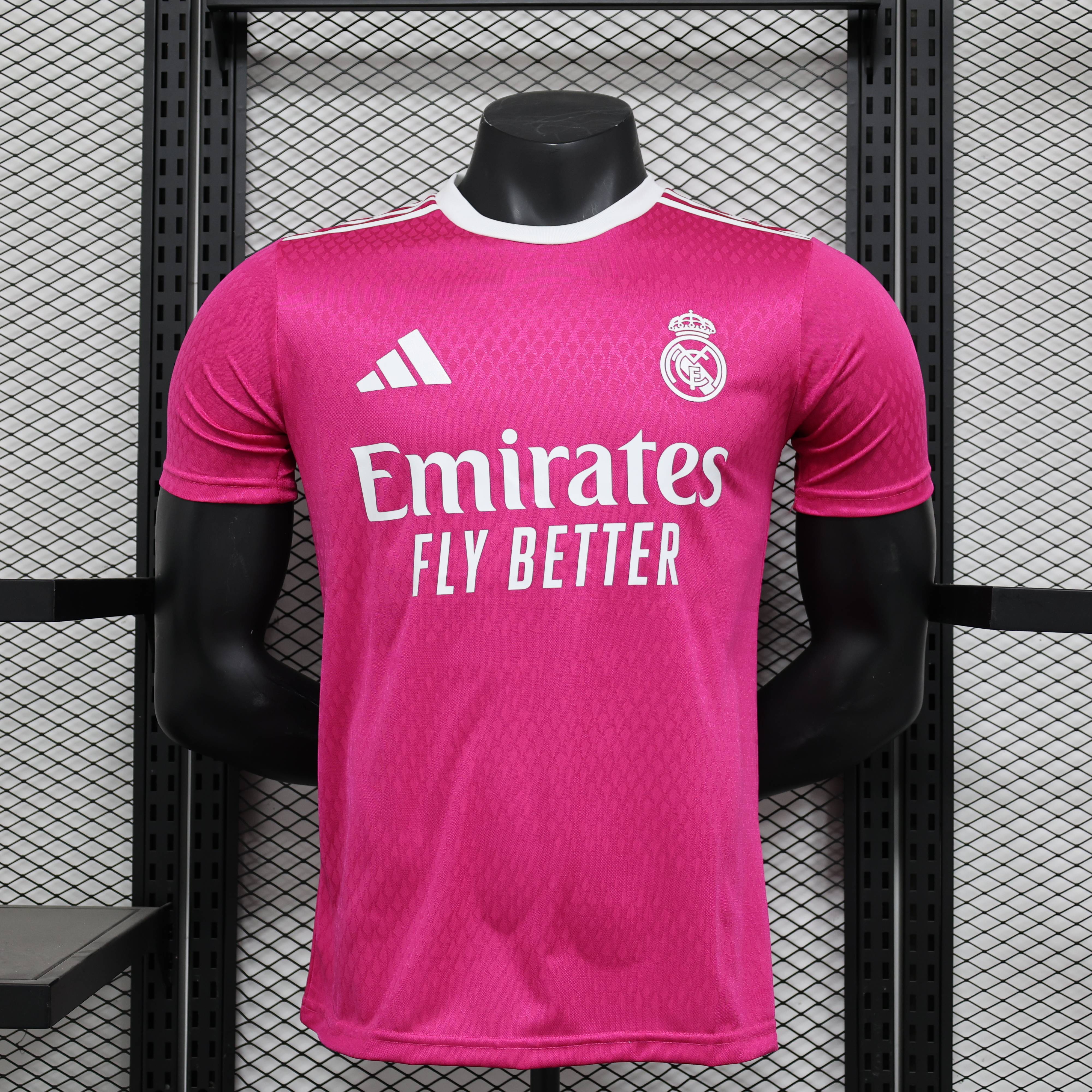 2024/2025 Real Madrid Rose Red Football Jersey For Player Version