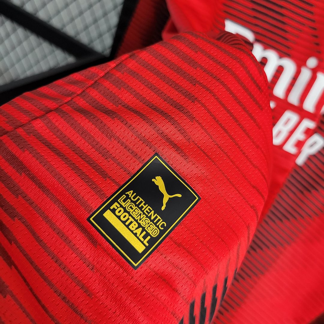 2023/2024 Long Sleeve AC Milan Home Football Shirt