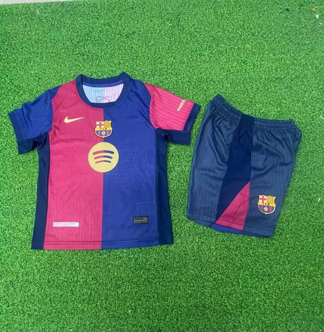 2024/2025 Barcelona Home Football Shirt Kids