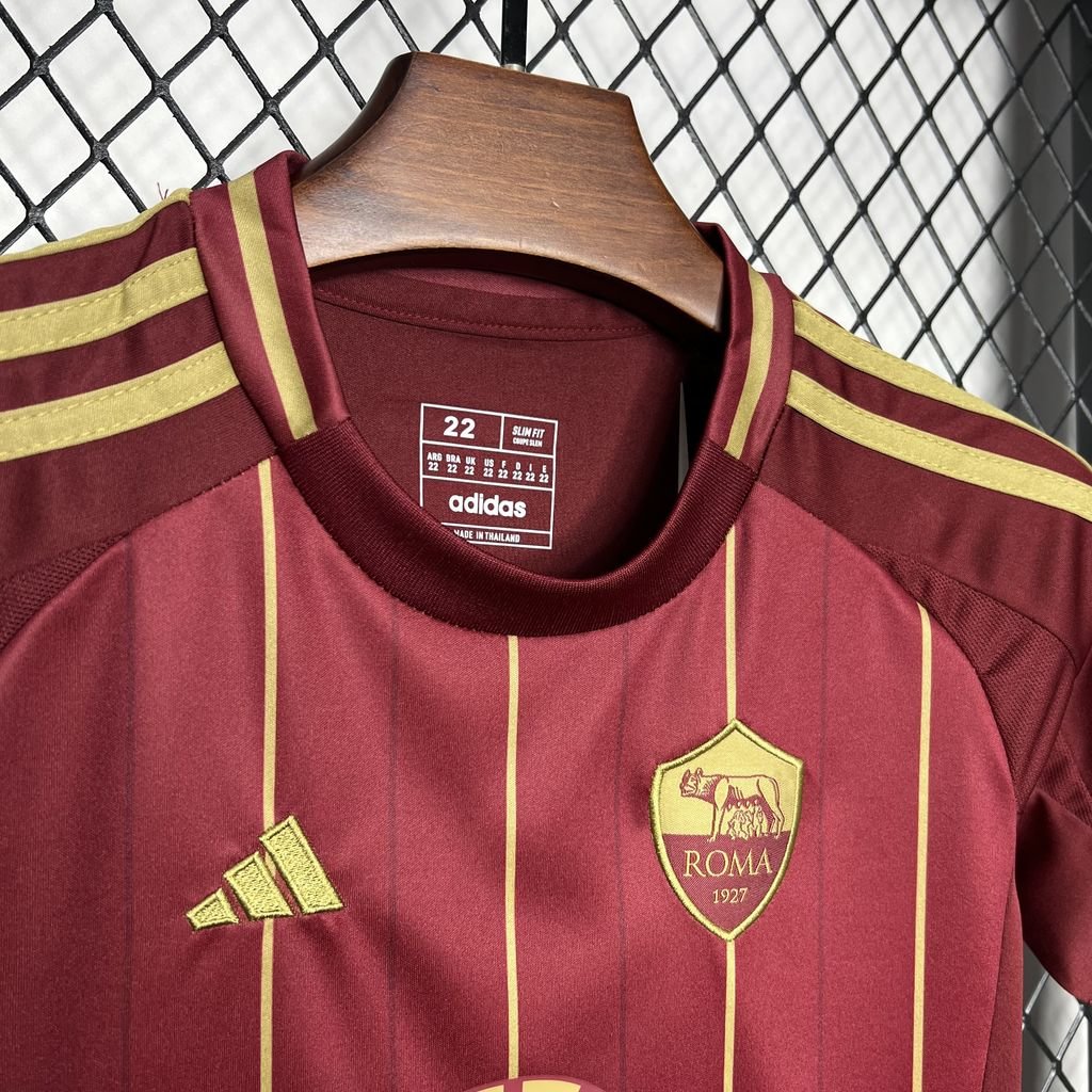 2024/2025 AS Roma Home Football Shirt Kids