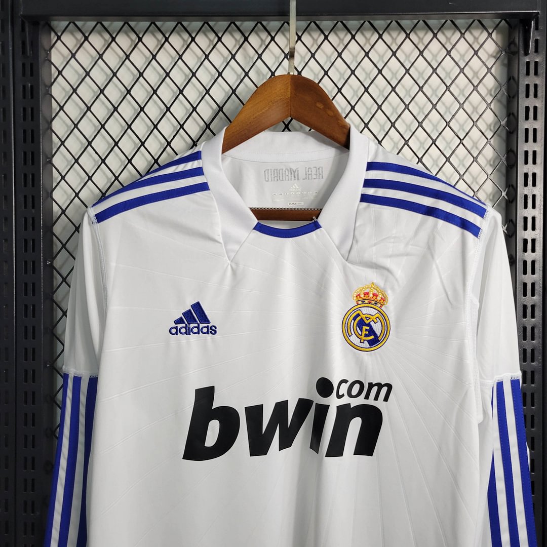 2010/2011 Real Madrid Retro Long Sleeve Home Football Shirt