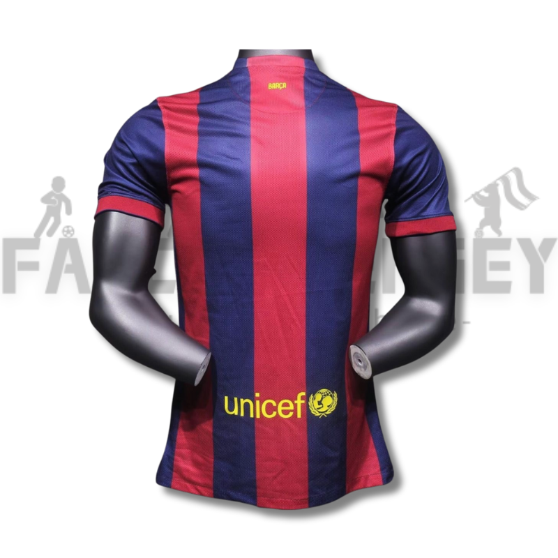 2014/2015 Barcelona Retro Home Football Shirt(Player Version )