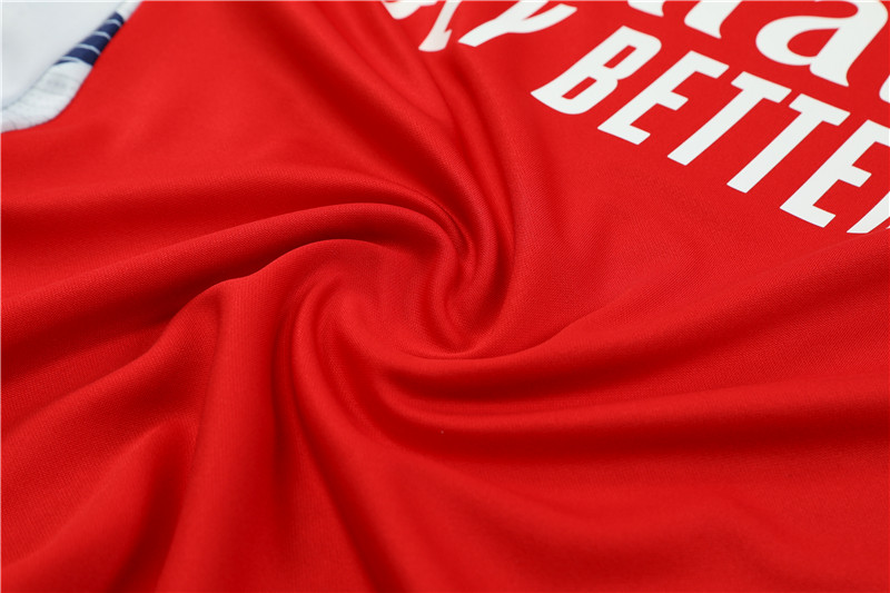 2024/2025 Arsenal Red White Half-Pull Training Suit Football Jersey