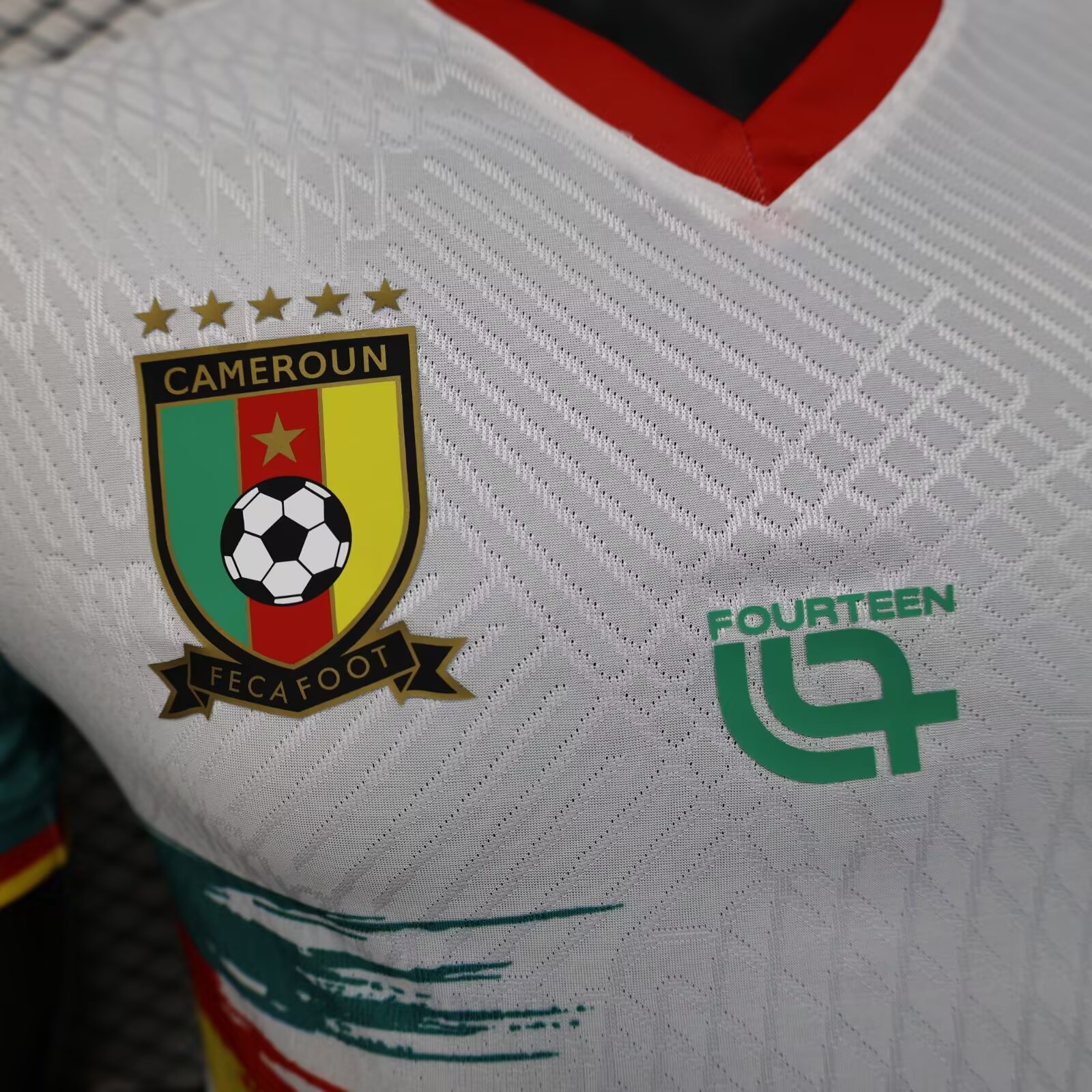 2025/2026 Cameroon Whitr 2th Away Football Shirt For Player Version