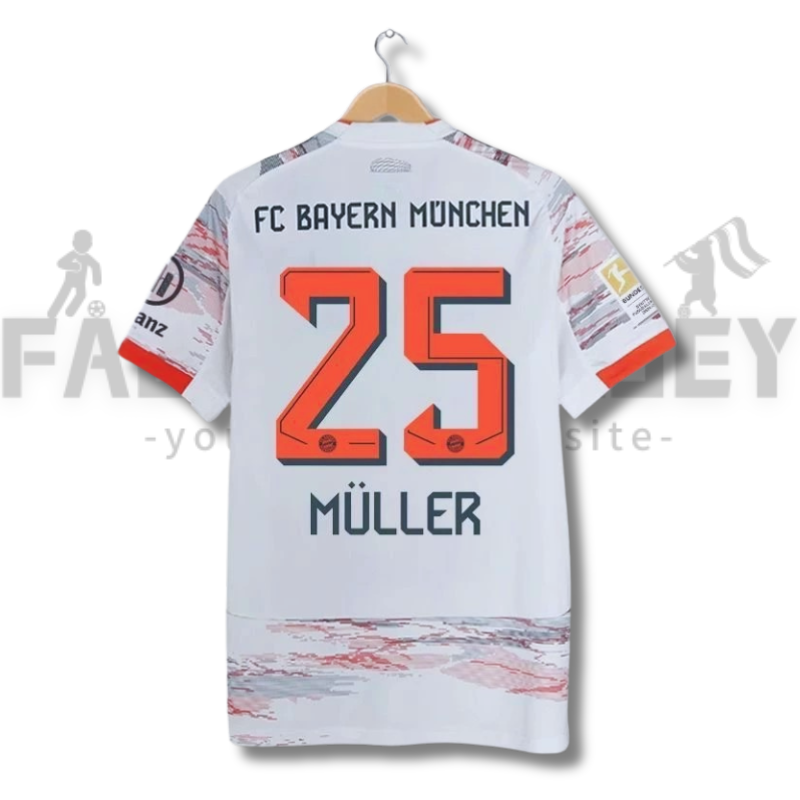 25/26 Bayern Munchen Away Muller Special Jersey(Fans version)