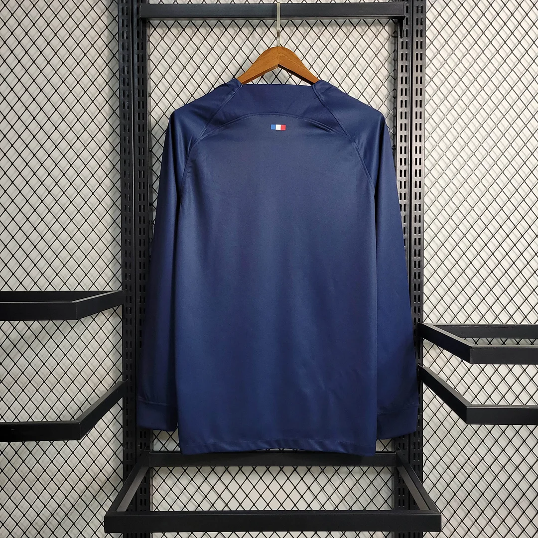 2023/2024 Long Sleeve Paris Saint-Germain Home Football Shirt