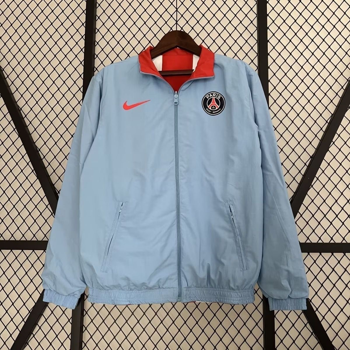 2024/2025 Paris Reversible (red-blue) Windbreaker Football Shirt