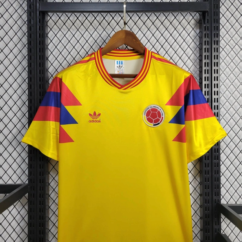 1990 Retro Colombia Away Football Shirt( Fans Edition )