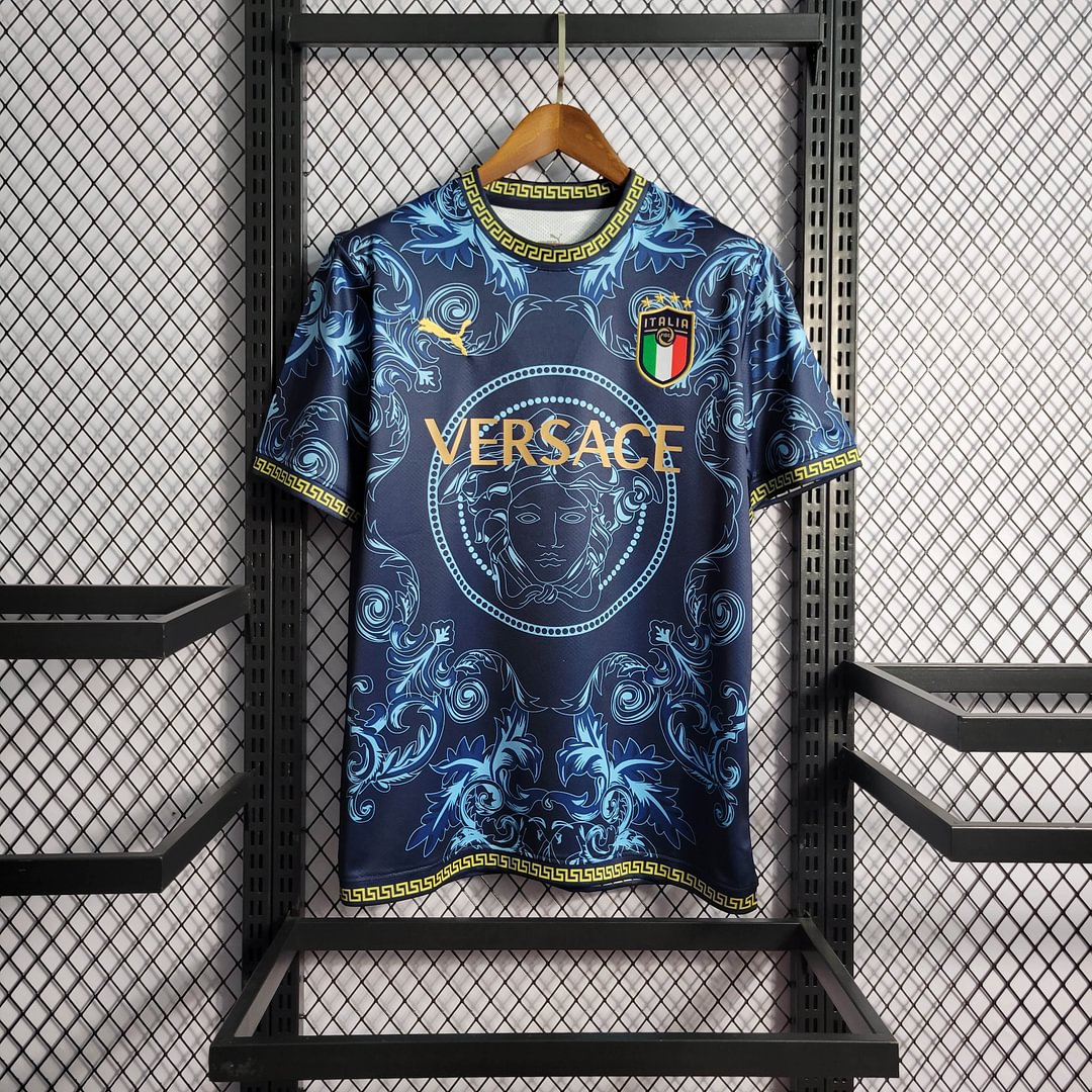 2022 Italy Commemorative Edition Blue Football Shirt( Fans Edition )