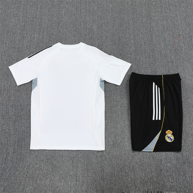 2025/2026 Real Madrid White Training Wear Suit Shirt