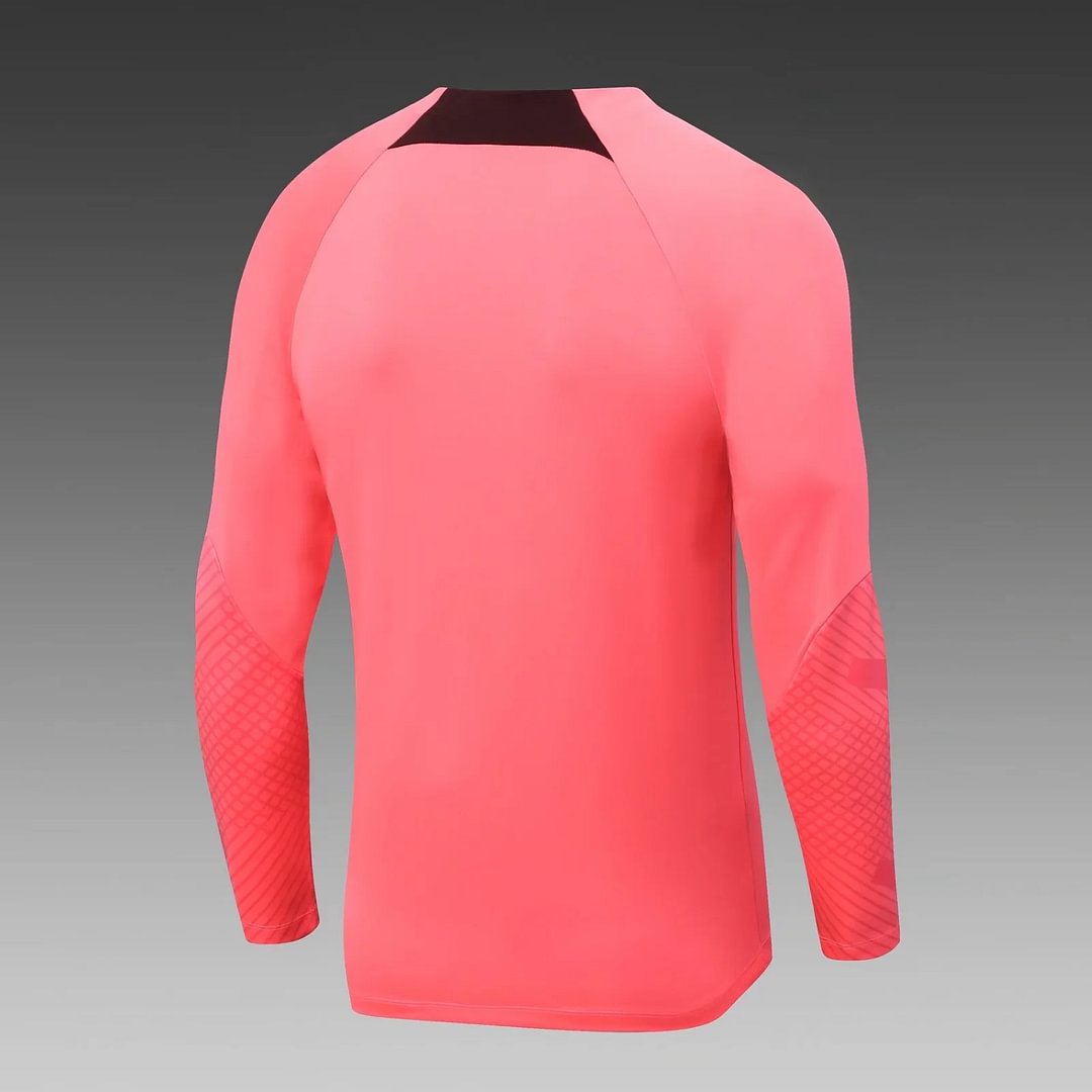 2022/2023 Liverpool Half-Pull Training Suit Pink Football Shirt