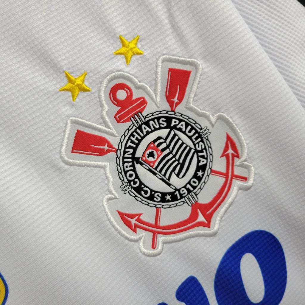 1999/2000 Corinthians Retro Home Football Shirt(Fans version)