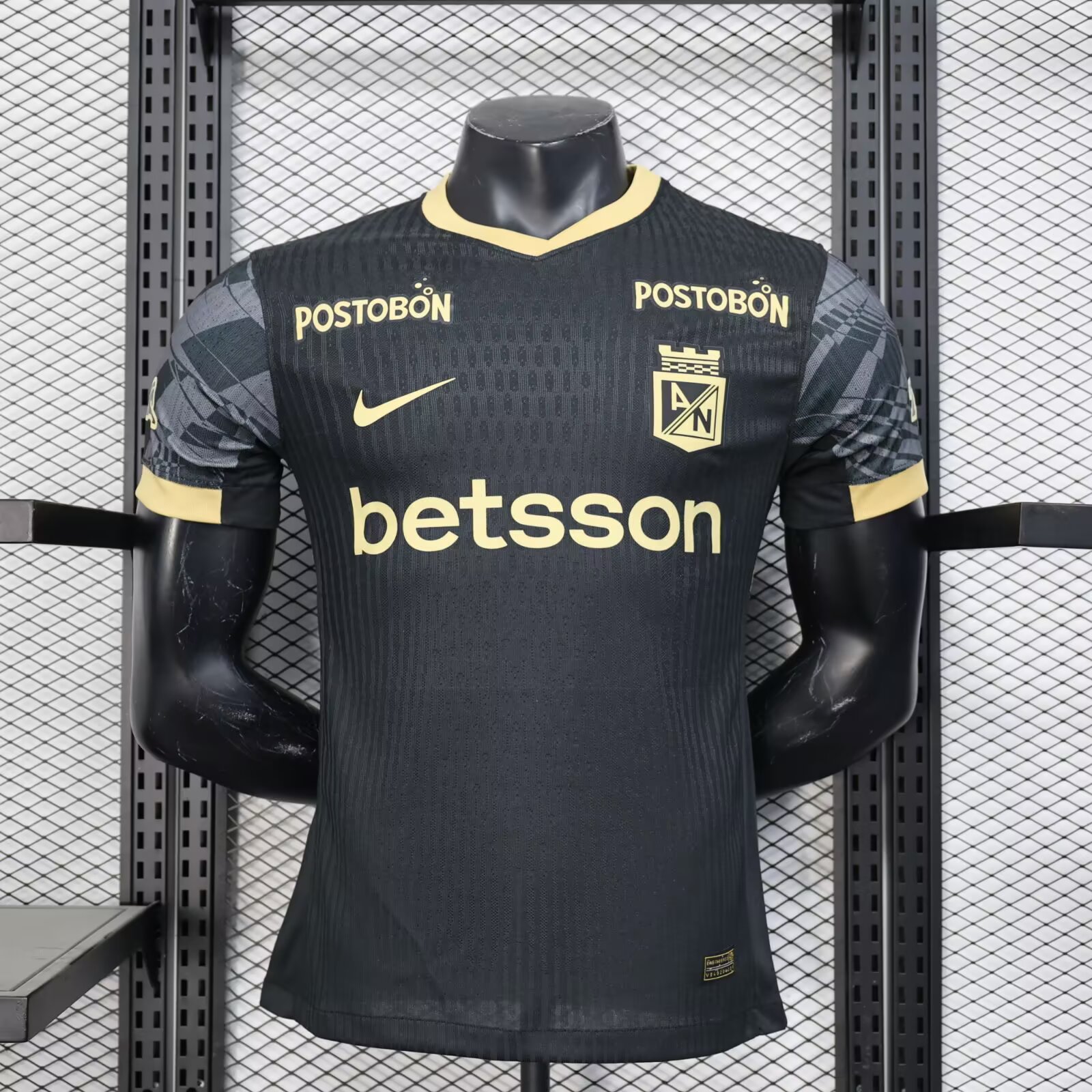2025/2026 Atlético Nacional Black Away Football Jersey For Player Version
