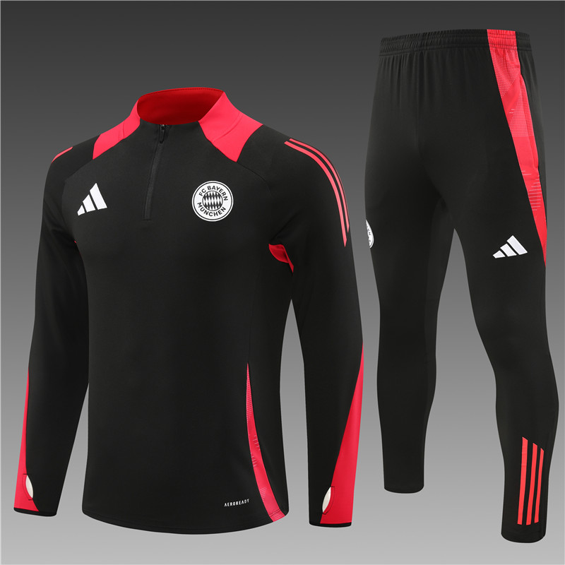 2024/2025 Bayern Pre-match Training Black Football Jersey For Player Version