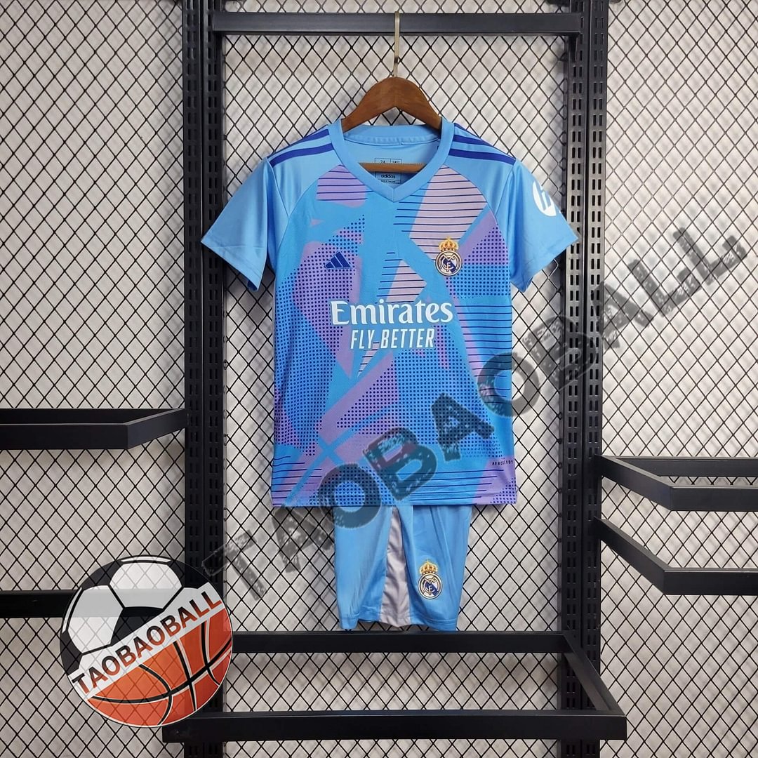 2024/2025 1:1 copy top quality Real Madrid Goalkeeper Football Shirt Kids Size