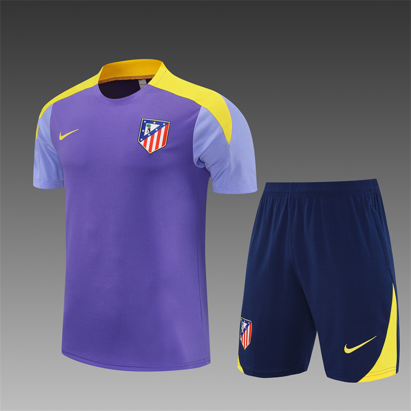 2025/2026 Atletico Madrid Purple Training Wear Suit Shirt