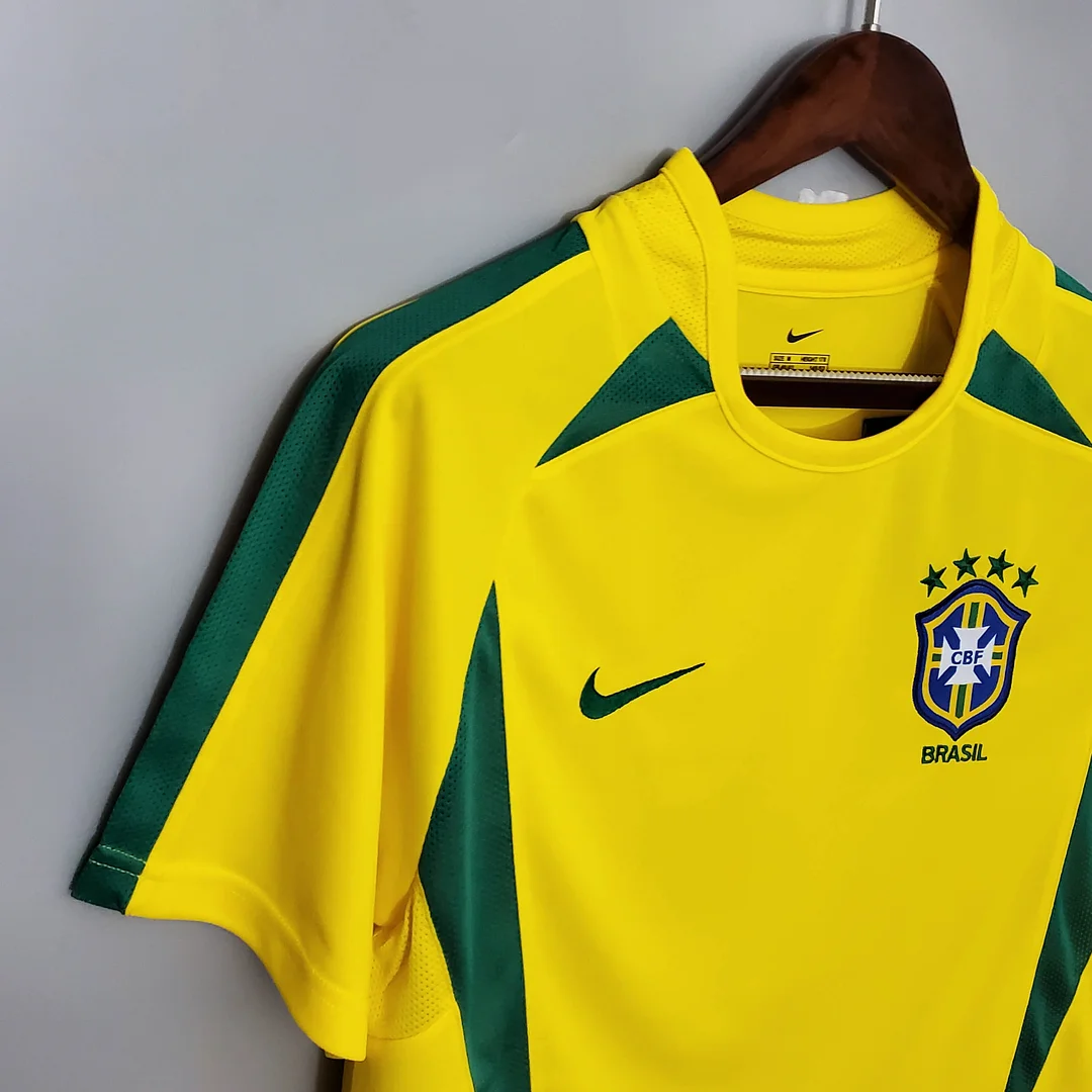2002 Retro Brazil Home Football Shirt