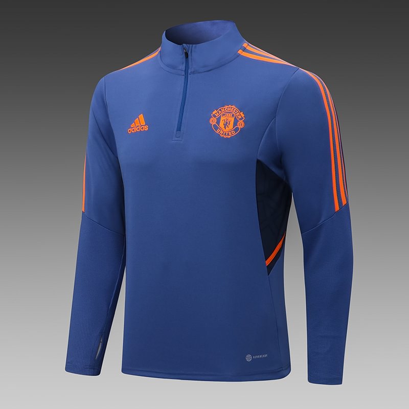 2022/2023 Manchester United Half-Pull Training Jersey Grey Basket Football Jersey