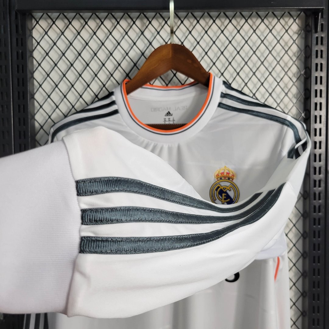 2013/2014 Real Madrid Retro Long Sleeve Home Football Shirt