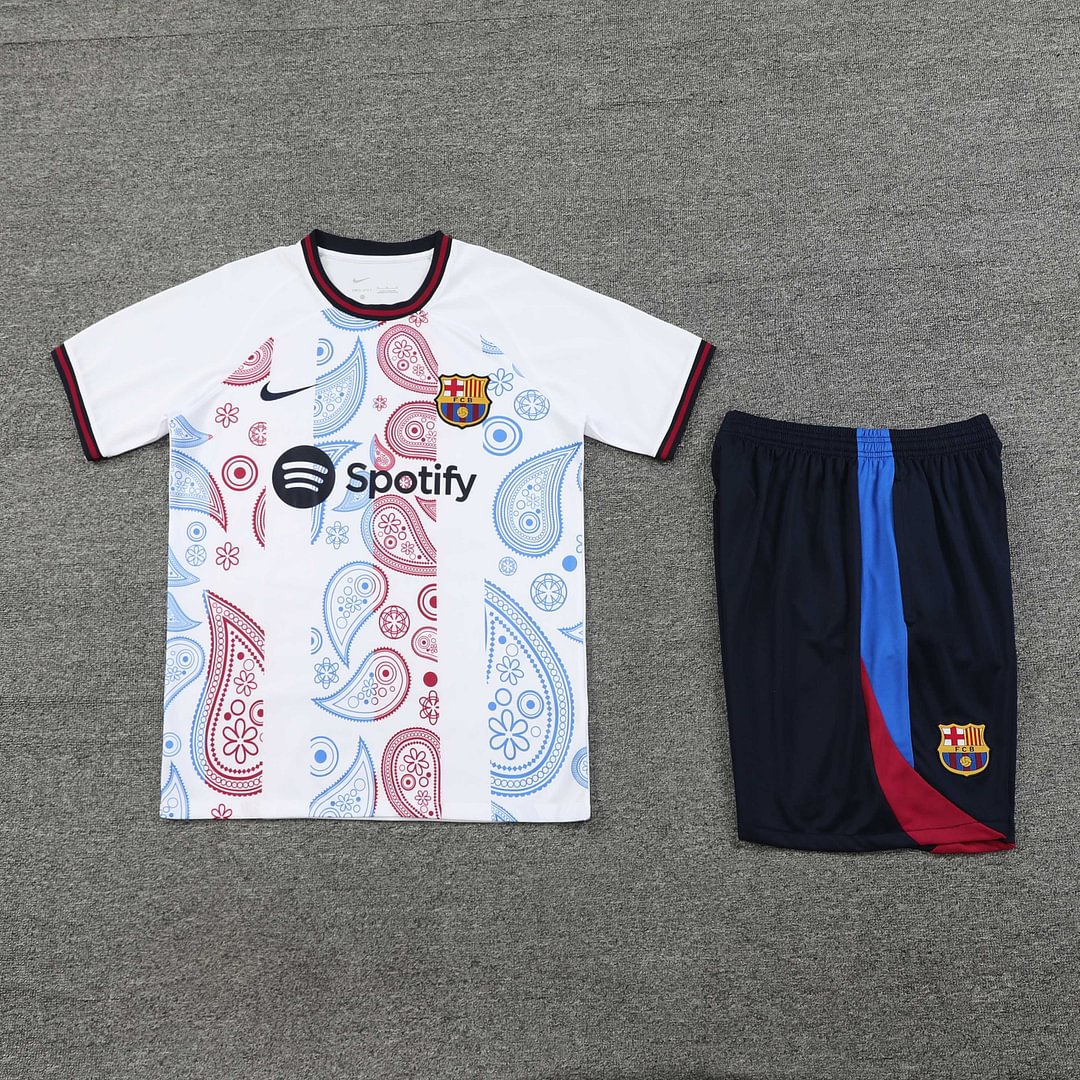 2024/2025 Barcelona Training Wear White Suit Shirt