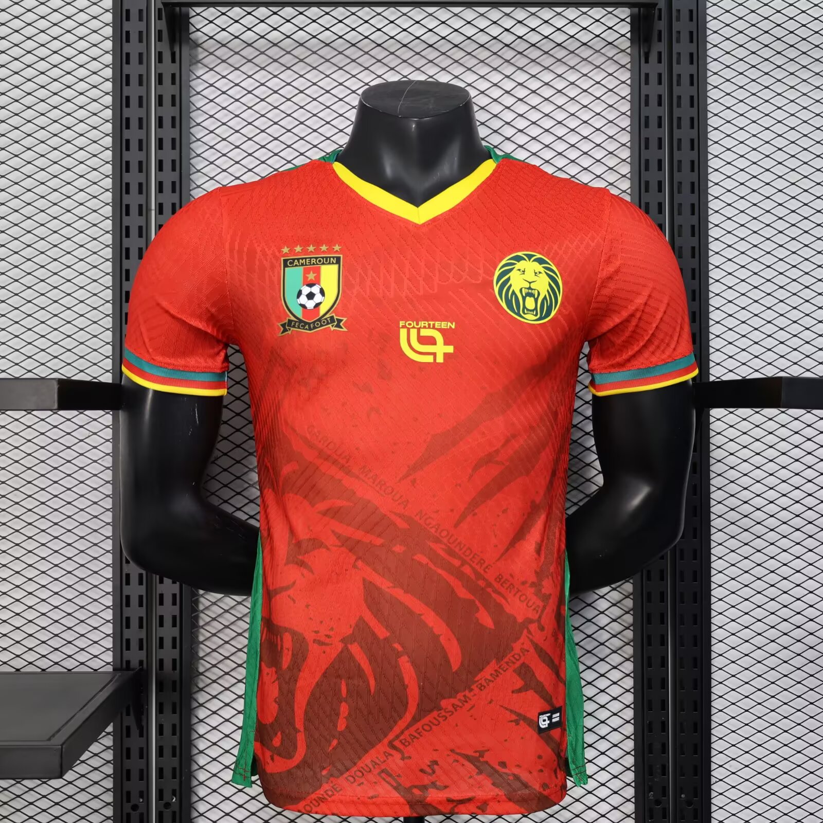 2025/2026 Cameroon Red Away Football Shirt For Player Version