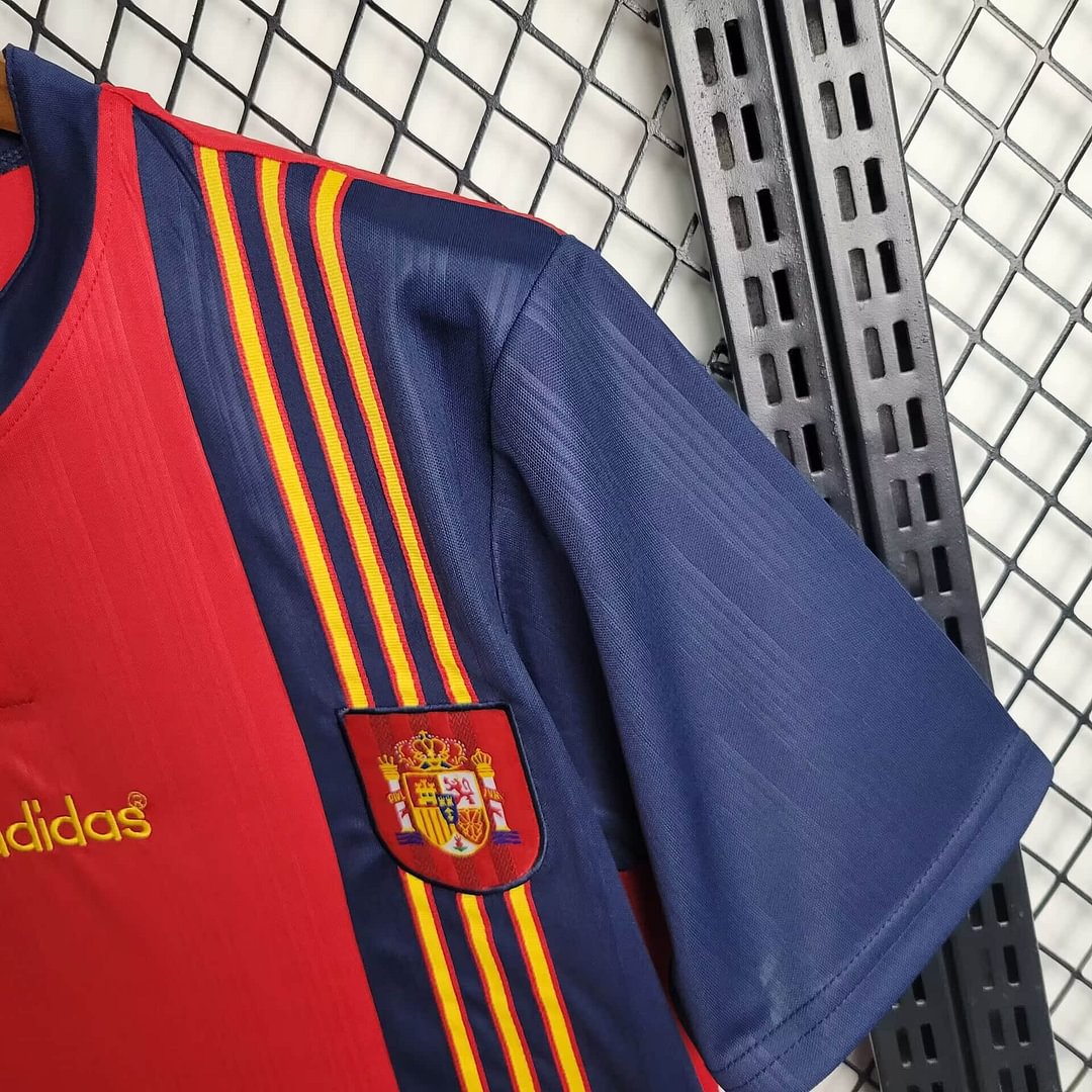 1996 Spain Retro Home way Football Shirt