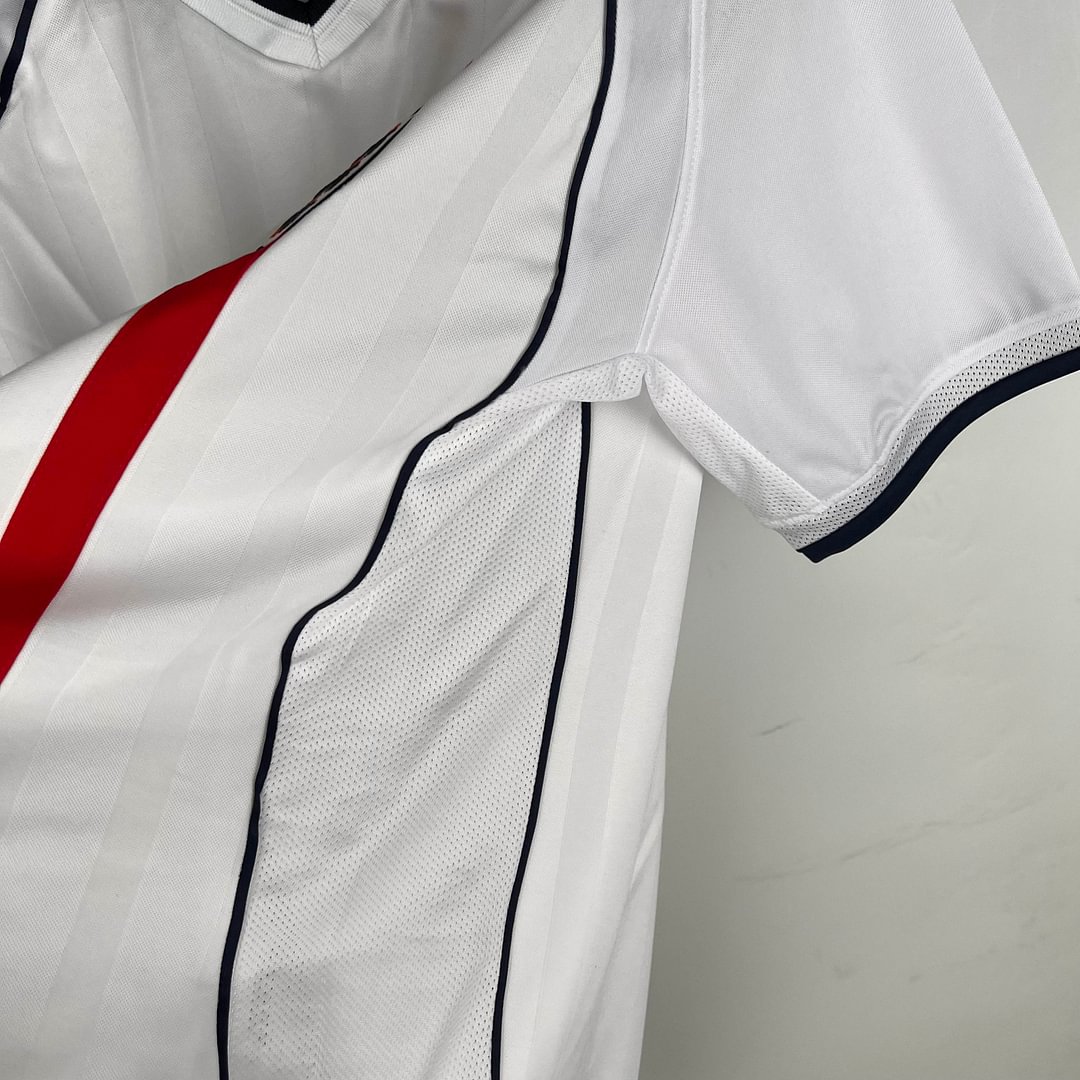 2002 Retro England Home Football Shirt